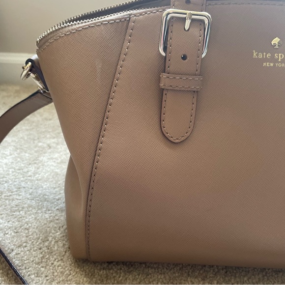 Kate Spade beige leather Charlotte street satchel - Picture 6 of 10